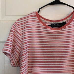 Vintage Crazy Horse by Liz Claiborne Striped Knit & Ribbed T Shirt